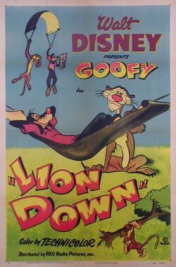 Lion down poster
