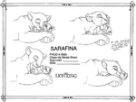 Model Sheet of Sarafina