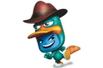 Agent P's head in Disney Universe
