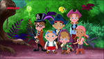 Captain Jake's and Darling's crew with Tinker Bell - Captain Hook's Last Stand!
