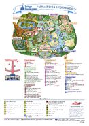 The Tokyo Disneyland official park map (attractions and entertainment).