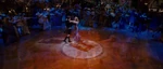 Giselle and Robert dancing at the ball.