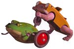 Frog and Wallking Car