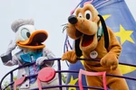 Pluto with Donald in Tokyo Disneyland's Jubilation!