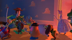 Figurines Disney Pixar Toy Story - Rocky Gibraltar Et Aliens - Lot De 2