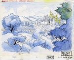 Background layout - Castle view from Forest