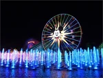 Mickey's Fun Wheel during the performance of World of Color