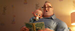 Bob reading to Jack-Jack