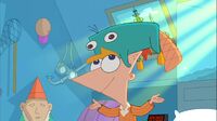 Perry on top of Phineas