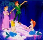 Wendy wearing pink nightgown and hair tie instead of the blue one