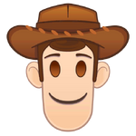 Woody emoji for Disney Emoji Blitz