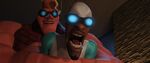 Frozone under Evelyn's control.