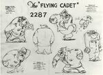 Pete's model sheet for The Flying Cadet, a working title for Sky Trooper