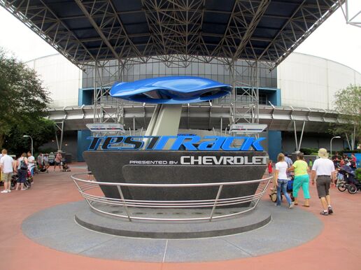 Test Track sign