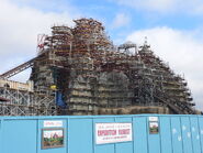 Expedition Everest under construction in January 2005