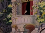 Snow White's balcony window.