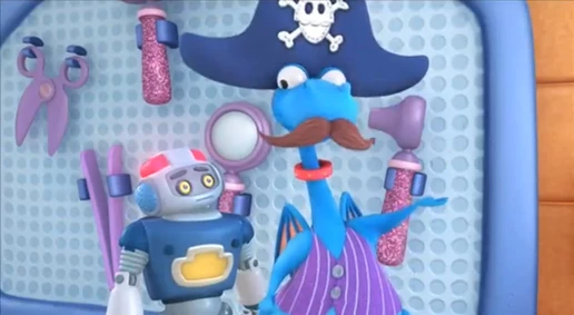 Stuffy and robot ray