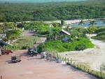 View of the docking pier from cruise ship