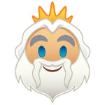 King Triton's emoji for Disney Emoji Blitz