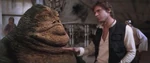 Jabba with Han Solo.