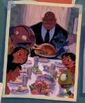 Foto de Cobra y su Ohana en el Día de Acción de Gracias.