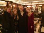 Roy Dotrice with his daughters, Michele, Karen and Yvette