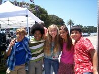 With the cast of The Last Day of Summer (2007).