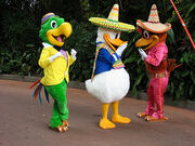 The Three Caballeros at Epcot