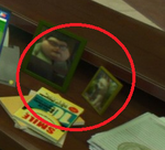 There is a picture of Bolt as well as one of Officer Ester in the desk at the police department in Big Hero 6