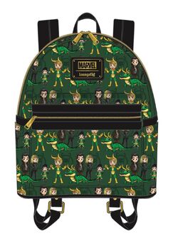 NEW Loungefly Disney Marvel LOKI Variants Kid Alligator Sylvie Mini Backpack  Bag