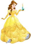 Belle with a candle