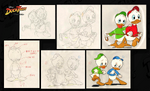 Sketches and color cels from the show.