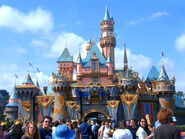 The front of Sleeping Beauty Castle