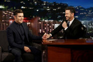 Zac Efron visits Jimmy Kimmel Live in May 2017.