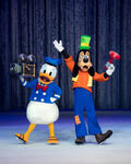 Donald and Goofy making their movie