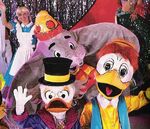 Scrooge with Gyro, Dumbo, and Alice in Walt Disney's World on Ice