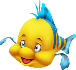 Flounder as he appears in the Kingdom Hearts series.