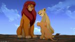 Simba with Nala and Kiara