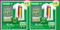 Package promotion that comes with a digital download, a Threadless Muppets T-shirt and a poster.