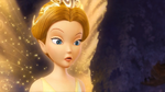 Queen Clarion stares sliently after Vidia accidentally confess that she tricked Tinkerbell into ruining the preparations for spring.