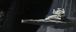 Star Destroyer near the Death Star