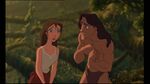 Tarzan explaining to Jane that Kala is his mother.