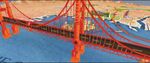 The Golden Gate Bridge in Cars 2