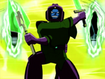 Kang takes his weapons from time portals.