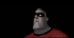 Mr Incredible looking if Syndrome found Elastigirl