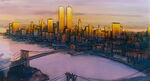 New York City in Oliver & Company (note the Twin Towers of the World Trade Center in the picture)