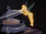 Tinker Bell opening a music box