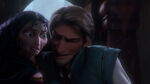 Eugene being stabbed by Gothel.