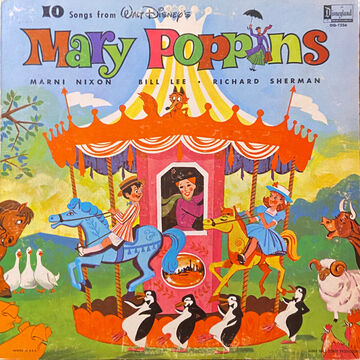 レコード 10 songs from Mary Poppins 1964年 Marni Nixon • Bill Lee • Richard Sherman – 10 Songs From