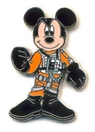 Mickey Mouse as an X-Wing pilot pin
